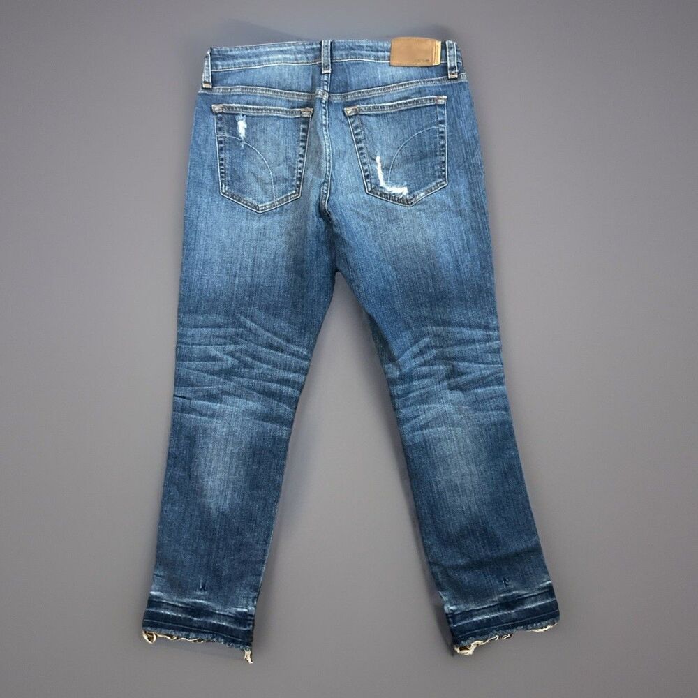 Joe's Jeans The Ex-Lover Straight Crop Womens 27 Blue Distressed Boyfriend Denim - Picture 2 of 9